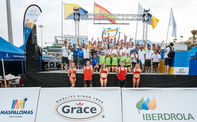 Bel�n Carro/Paula Soria y Alejandro Huerta/Javier Huerta Campeones de Espa�a de V�ley Playa en Maspalomas