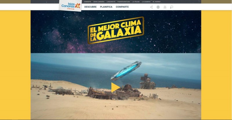 Canarias se promociona de la mano de la �ltima pel�cula de Stars Wars 