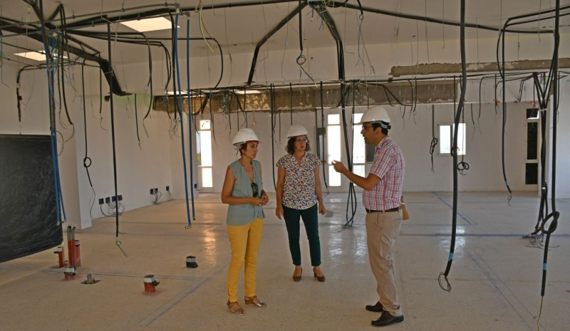 Mog�n retoma las obras del edificio del centro de adultos y aula de idiomas 