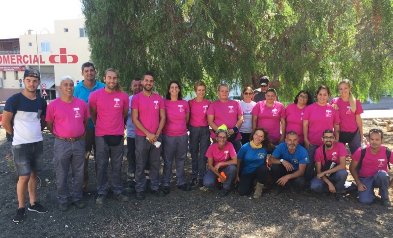 Tirajana forma a j�venes  jardineros y agricultores en el uso de desbrozadoras y motosierras 