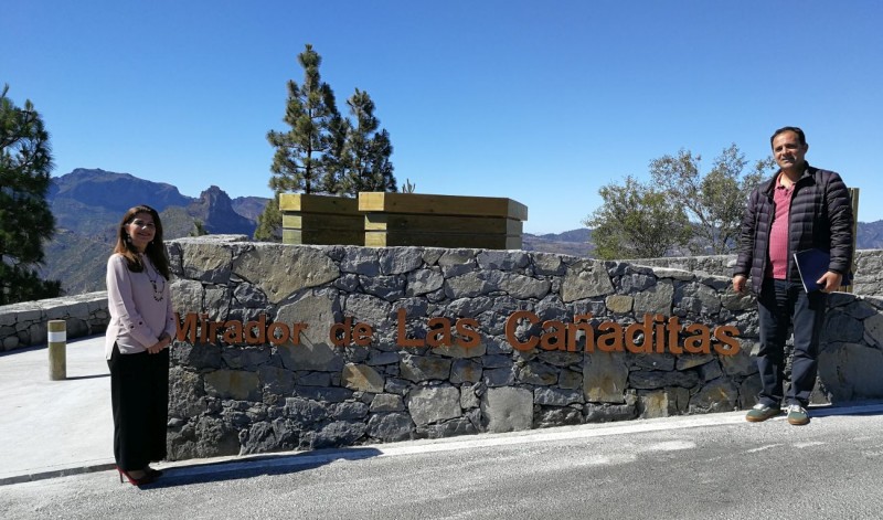 El Cabildo culmina el Mirador de Las Ca�aditas 