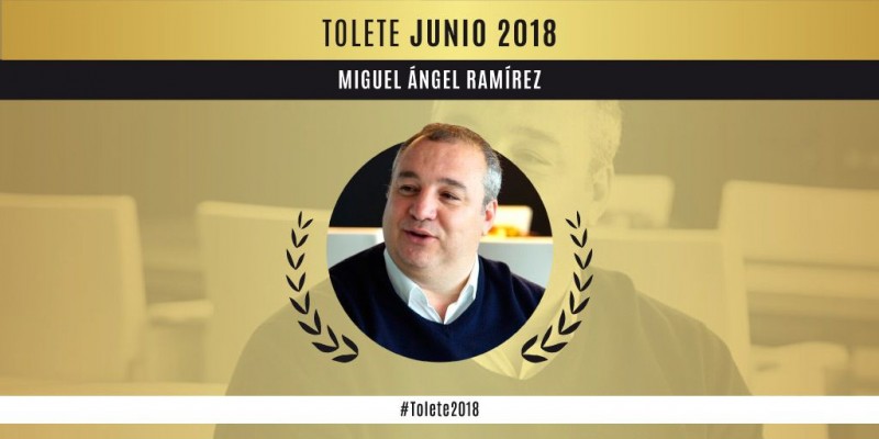 Miguel �ngel Ram�rez, ganador del Premio Tolete de junio 2018