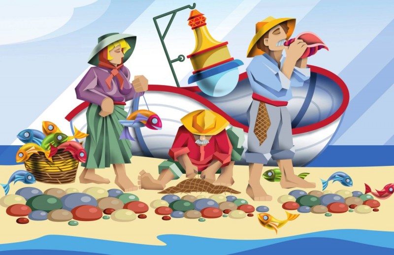 Agua, humor y eventos deportivos  en las Fiestas del Carmen de Playa de Mog�n