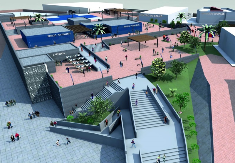 Mog�n inicia las trabajos preparatorios para el comienzo de la obra del nuevo aparcamiento de Arguinegu�n