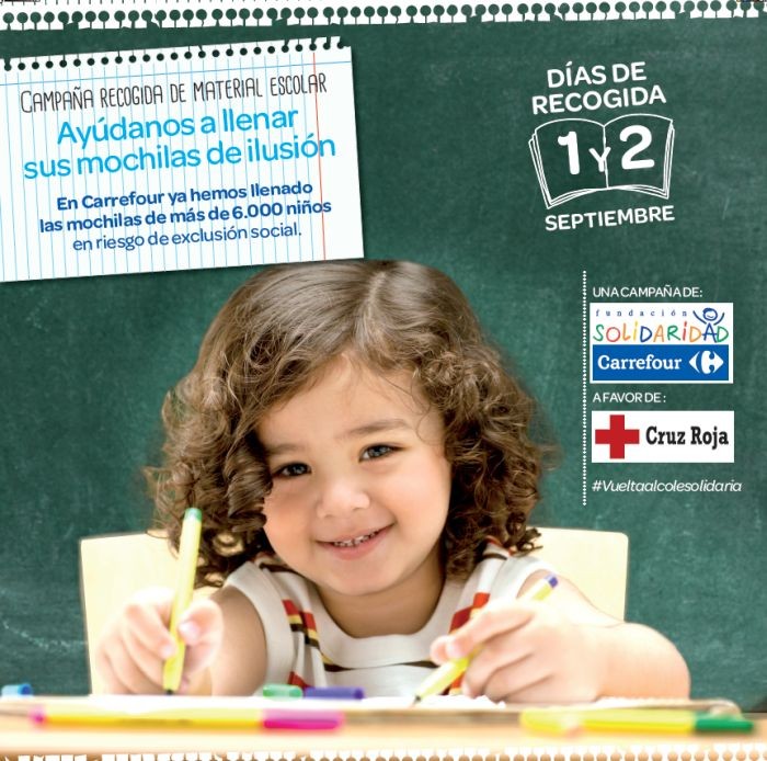 Cruz Roja y Carrefour promueven la X edici�n de la �Vuelta al Cole Solidaria�