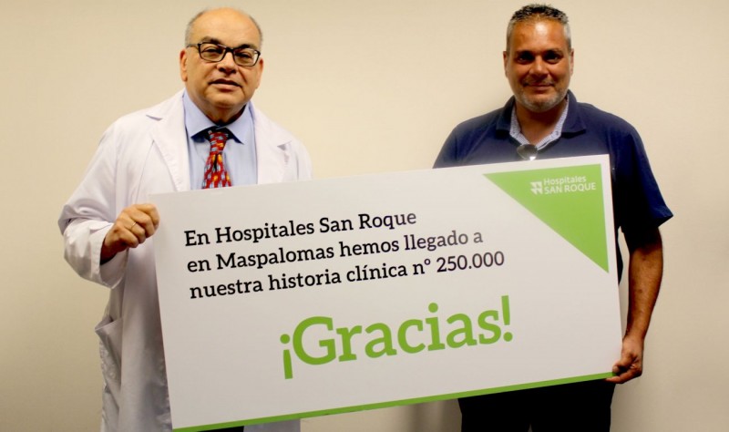 Hospitales San Roque en Maspalomas alcanza la historia cl�nica n�mero 250.000