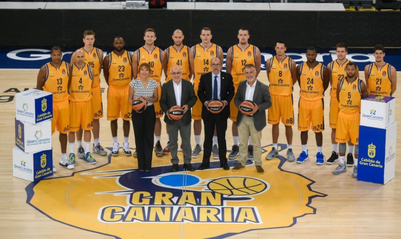Gran Canaria, en la camiseta del Club Baloncesto en la Euroliga 
