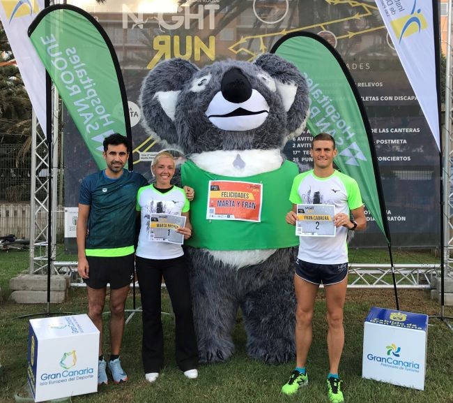 Marta Padr�n y Fran Cabrera llevar�n los dorsales 1 y 2 de la Hospitales San Roque LPA NightRun