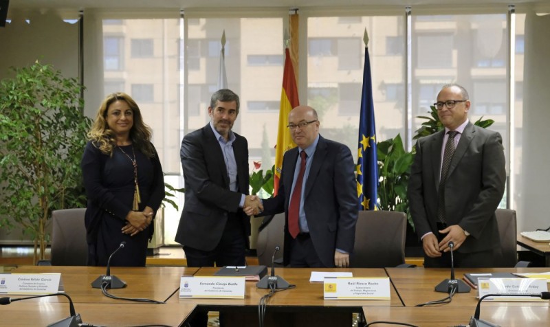 Canarias formaliza con el Estado 42 millones adicionales para personas desempleadas 