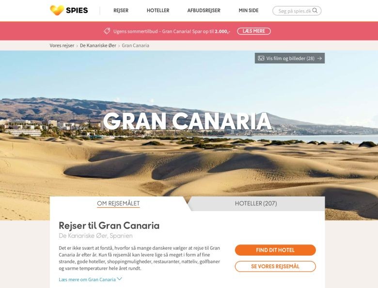 El turoperador dan�s Spies destaca que el 77 por ciento de sus clientes visitar�an de nuevo Gran Canaria