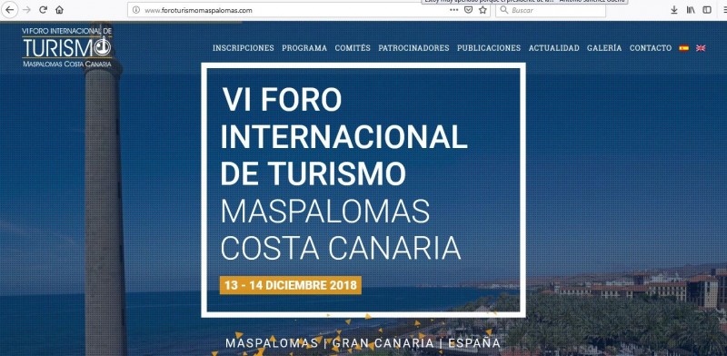 El VI Foro de Turismo de Maspalomas ya tiene abiertas las inscripciones v�a web 
