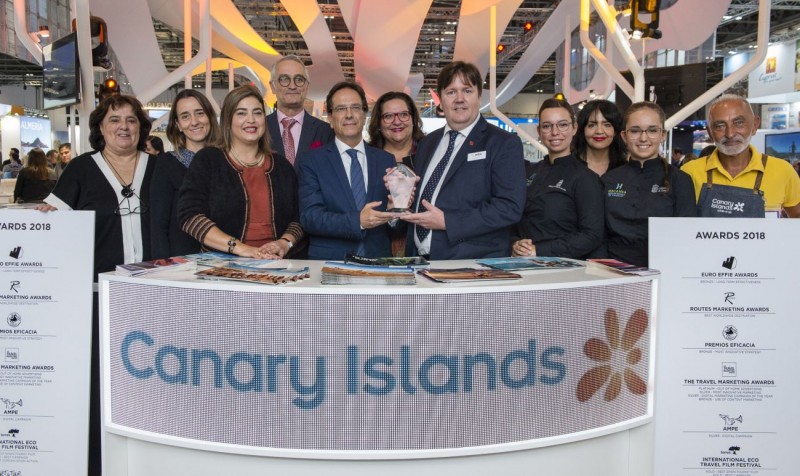 Canarias reciben el premio al mejor Pabell�n de Negocios de la WTM de Londres