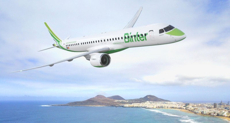 Binter y Embraer sellan la compra de nuevos aviones reactores por 342 millones de d�lares 