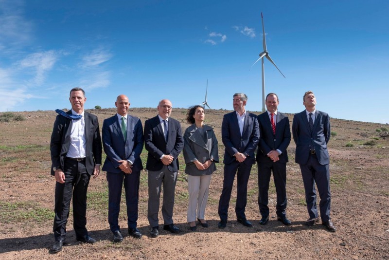 Fernando Clavijo inaugura el complejo e�lico de Ag�imes con capacidad para abastecer  a 50.000 viviendas