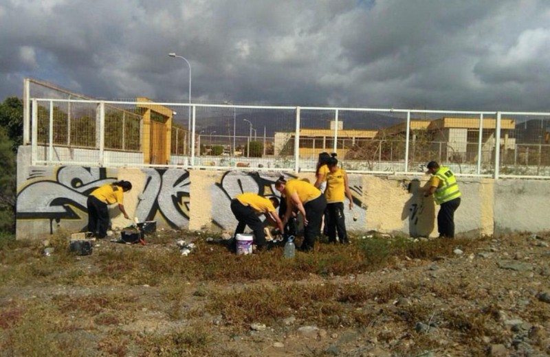 El Cabildo retirar� los graffitis que existen en las m�rgenes de la GC-1 y GC-2