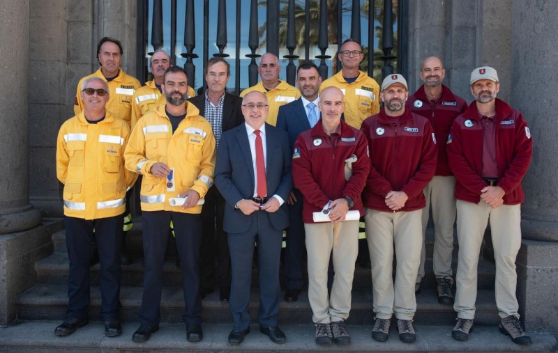 El Equipo Presa y los Agentes de Medio Ambiente del Cabildo, Medalla al M�rito del Ministerio de Interior por su actuaci�n en el incendio de 2017