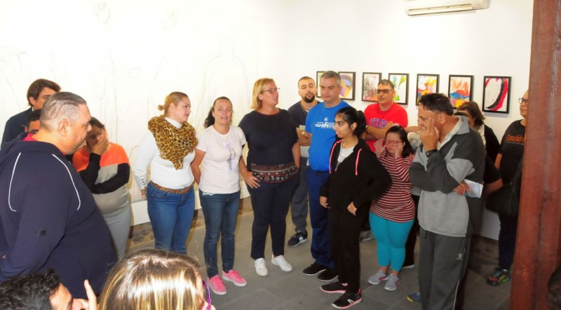El Centro Ocupacional del Salobre celebra el D�a Internacional de la Discapacidad con una muestra de pintura de los alumnos