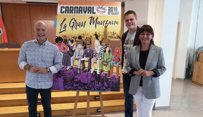 Santa Luc�a presenta el cartel del Carnaval 2019 dise�ado por Natanael Garc�a, ganador del concurso