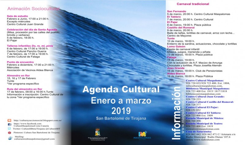 Teatro y m�sica copan el programa cultural de San Bartolom� de Tirajana  