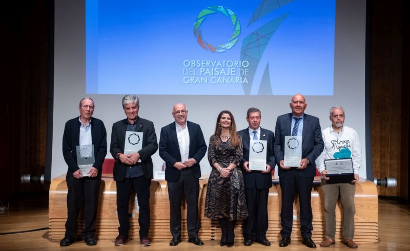 Faustino Garc�a, C�sar Manrique, el Ayuntamiento de Tejeda, la Bodega Los Berrazales y Ben Magec, ovacionados por su defensa del paisaje de Gran Canaria