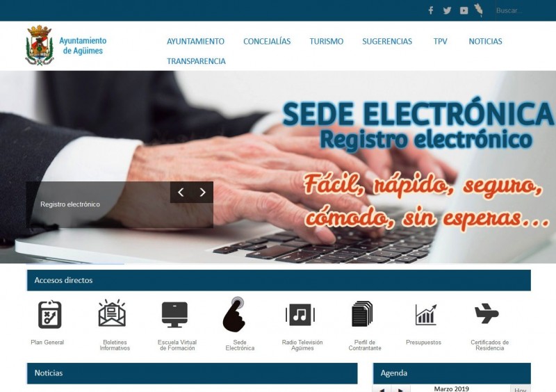 Ag�imes pone en marcha la sede electr�nica 