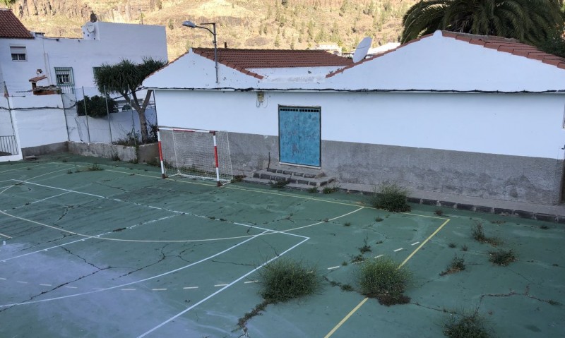 El Ayuntamiento rehabilita la Cancha Polideportiva de Fataga
