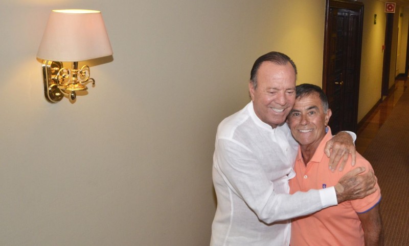 Mariano Trujillo pregona las Fiestas de Santa �gueda, en el Pajar de Arguinegu�n