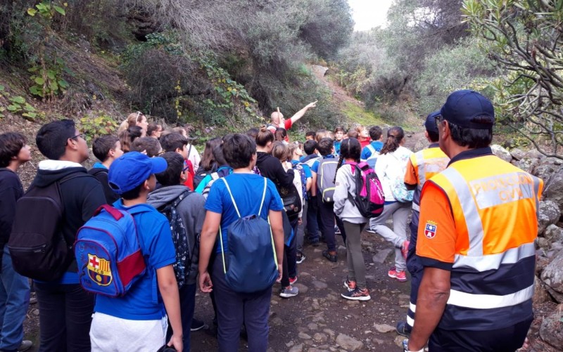 El programa de Senderismo Escolar muestra el patrimonio insular a 800 estudiantes de Tirajana