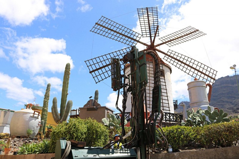 Mog�n comienzan los trabajos para musealizar el Molino Quemado