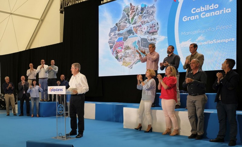 Marco Aurelio P�rez reclama para el 26-M responsabilidad en el voto para impulsar Gran Canaria
