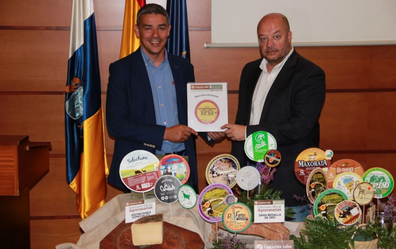 La Pastorcita de oveja a�ejo untado con gofio, de Ganader�a La Pared, elegido Mejor Queso de Canarias 2019