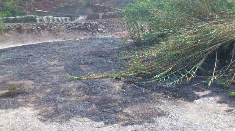 Bomberos de Maspalomas sofocan un conato de incendio en Ayagaures
