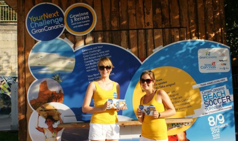 El Patronato de Turismo desembarca en la �playa� urbana de Viena con f�tbol 