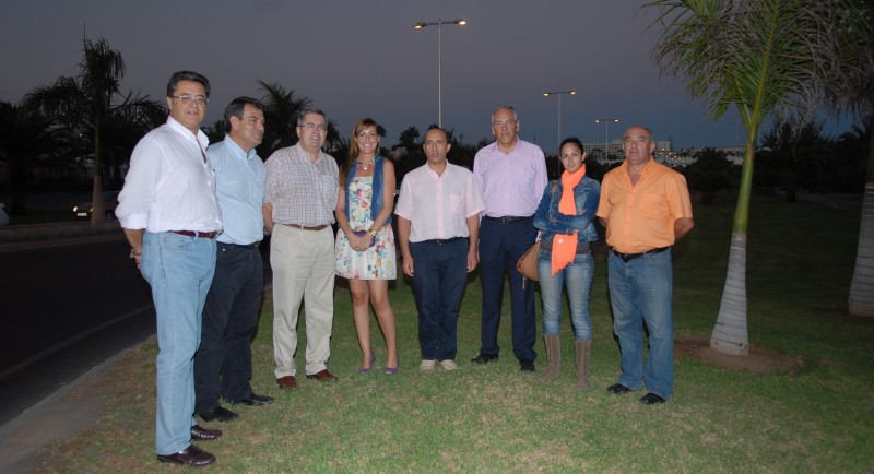 Inaugurado el alumbrado p�blico de la Avenida de la Uni�n Europea y del carril bici  Meloneras