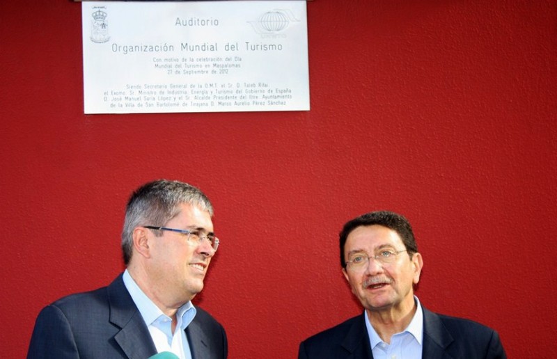 Taleb Rifai bautiza el Auditorio  del Parque del Sur como  �Organizaci�n Mundial del Turismo�