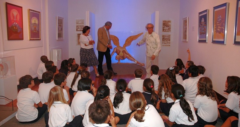 Visitas escolares a la exposici�n �D�maso y Maspalomas�