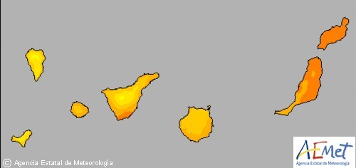 La alerta por lluvias se ampl�a a todo el archipi�lago