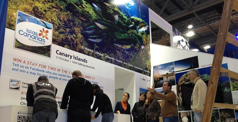 Paulino Rivero inaugura el stand de Canarias en la World Travel Market de Londres 2012 
