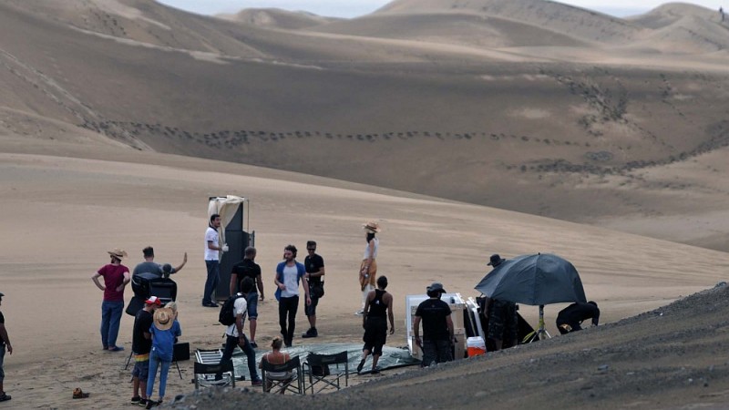 Las Dunas de Maspalomas escenario natural del cat�logo de la firma Louis Vuitton