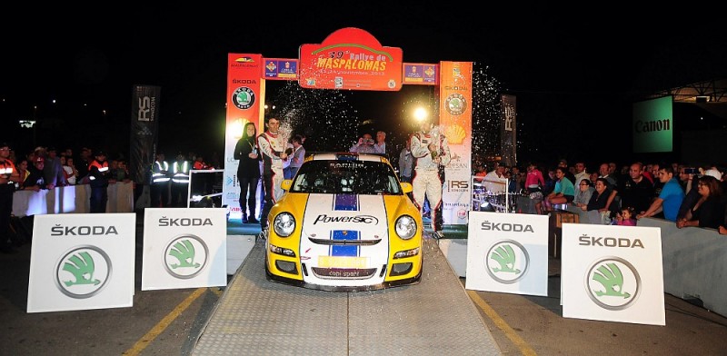 Victoria de Alfonso Viera y V�ctor P�rez en Rally de Maspalomas