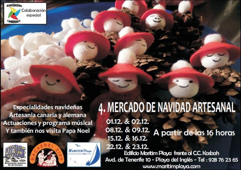 El Hotel Maritim Playa acoge su 4� Mercado Artesanal de Navidad