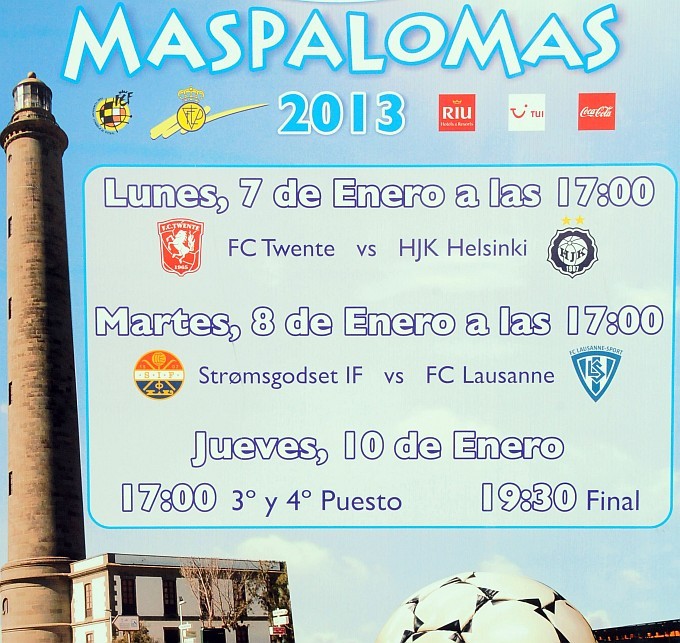FC Twente-Hjk Helsinki abrir�n el XXVIII Torneo de F�tbol de Maspalomas