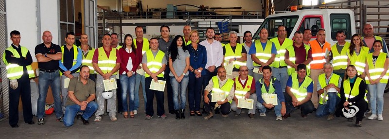 En Maspalomas trabajadores de V�as y Obras se forma en seguridad