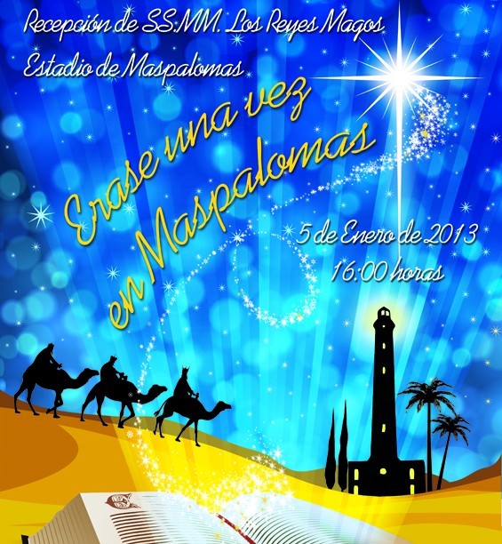 Recepci�n a los Reyes Magos en Maspalomas