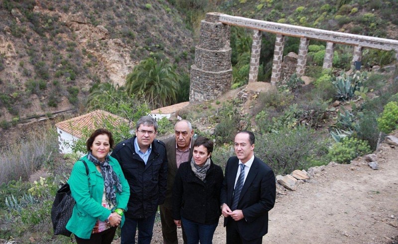 El Molino de Los Cazorla ya luce restaurado en el barranco de Fataga 