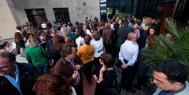 El 47% de los jueces de Canarias secunda la huelga