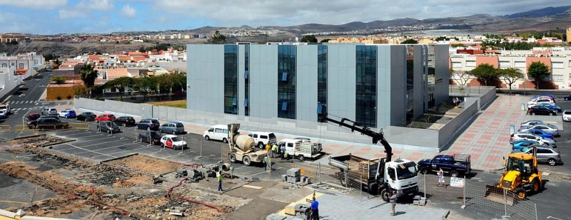 En Maspalomas avanzan las obras de acceso al CEIP Marcial Franco