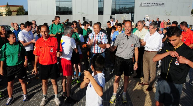 La Antorcha de la Concordia inicia en Maspalomas su carrera por Gran Canaria