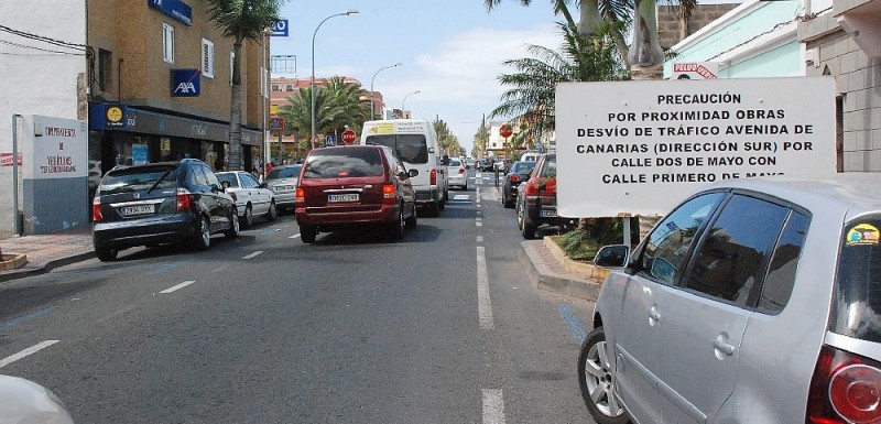 Cambios en el tr�fico de Vecindario por el inicio de las obras de pluviales