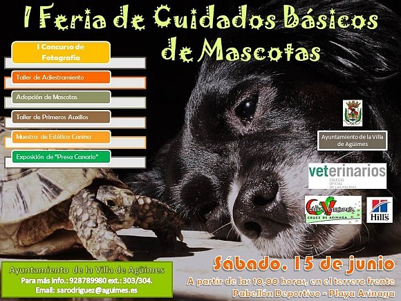 Ag�imes organiza la I Feria de Cuidados B�sicos de las Mascotas